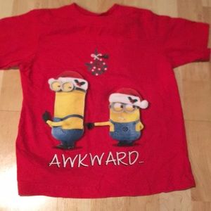 Kids red XS Dispicable Me Minion shirt